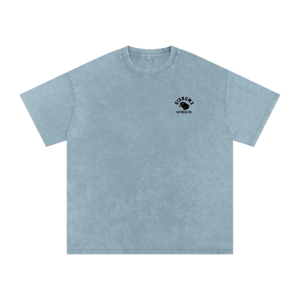 Blue Jeans Conceal Your Weapons Catholic Shirt, front chest print