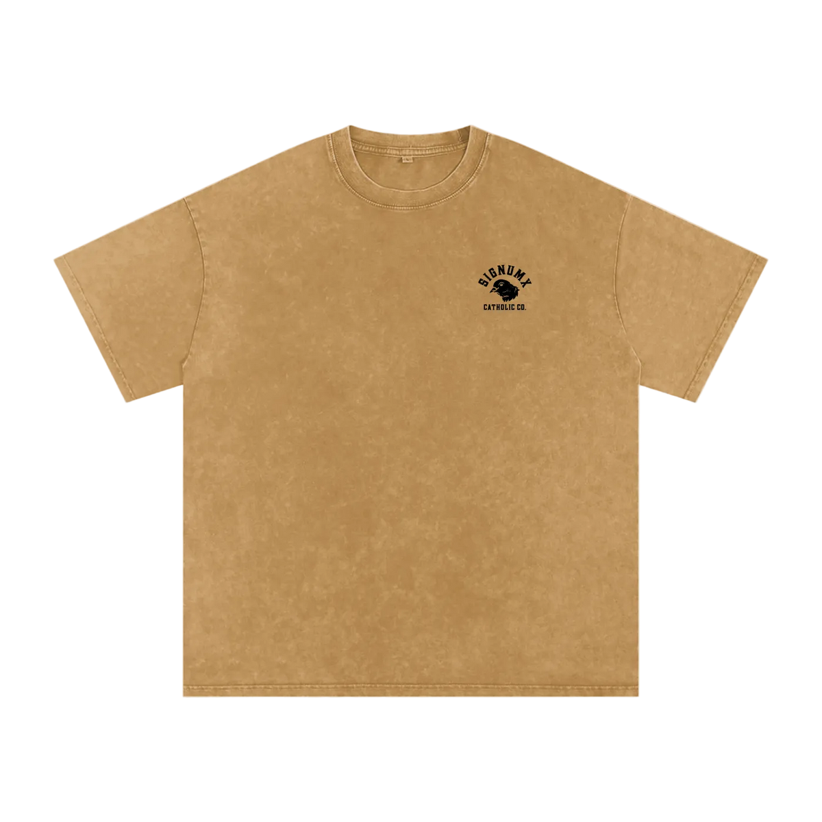Bronze Conceal Your Weapons Catholic Shirt, front chest print