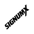 SIGNUMX die-cut Catholic logo sticker, black and white