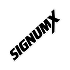 SIGNUMX die-cut Catholic logo sticker, black and white