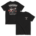 Black Fight of the Ages Catholic shirt, angel vs death front and back