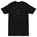 Black Thy Kingdom Come Catholic Shirt, back print with Lord's Prayer seal