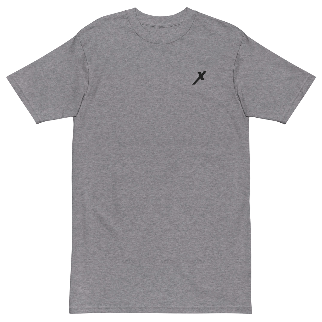Gray Thy Kingdom Come Catholic Shirt, front chest print