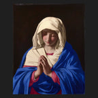 Classical sacred art portrait of Holy Mary Mother of God, patron of mothers