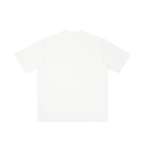 Holy Mary Mother of God | Pray for Us Embroidered Heavyweight Vintage Wash Drop-Shoulder Shirt in White - Back