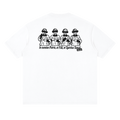 White In Nomine Patris shirt back, altar boys making the Sign of the Cross with Latin prayer