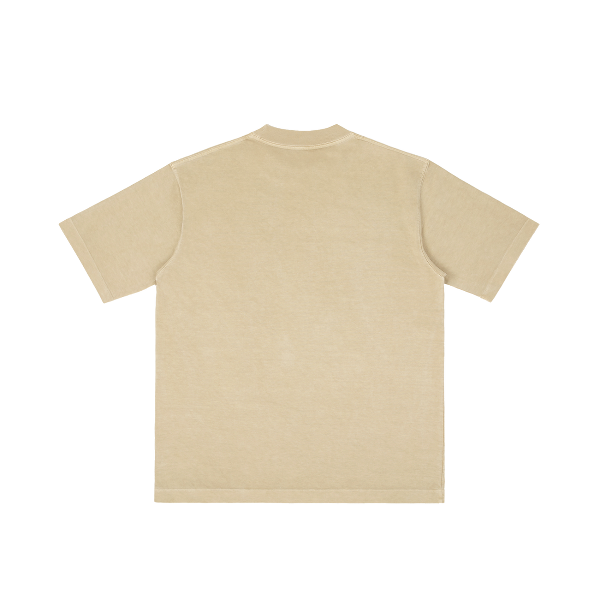 St. Catherine of Siena | Pray for Us Embroidered Heavyweight Vintage Wash Drop-Shoulder Shirt in Khaki - Back