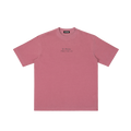 St. Florian | Pray for Us Embroidered Heavyweight Vintage Wash Drop-Shoulder Shirt in Ancora Red - Front