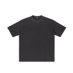 St. Gerard Majella | Pray for Us Embroidered Heavyweight Vintage Wash Drop-Shoulder Shirt in Black - Front