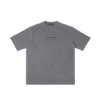 St. Gerard Majella | Pray for Us Embroidered Heavyweight Vintage Wash Drop-Shoulder Shirt in Gray - Front