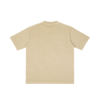 St. John Paul II | Pray for Us Embroidered Heavyweight Vintage Wash Drop-Shoulder Shirt in Khaki - Back