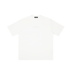 St. John Paul II | Pray for Us Embroidered Heavyweight Vintage Wash Drop-Shoulder Shirt in White - Front