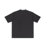 St. Luke | Pray for Us Embroidered Heavyweight Vintage Wash Drop-Shoulder Shirt in Black - Back