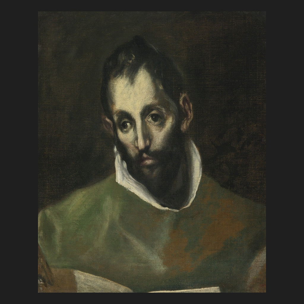 Classical sacred art portrait of St. Luke, patron of physicians