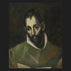 Classical sacred art portrait of St. Luke, patron of physicians