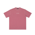 St. Nicholas | Pray for Us Embroidered Heavyweight Vintage Wash Drop-Shoulder Shirt in Ancora Red - Front